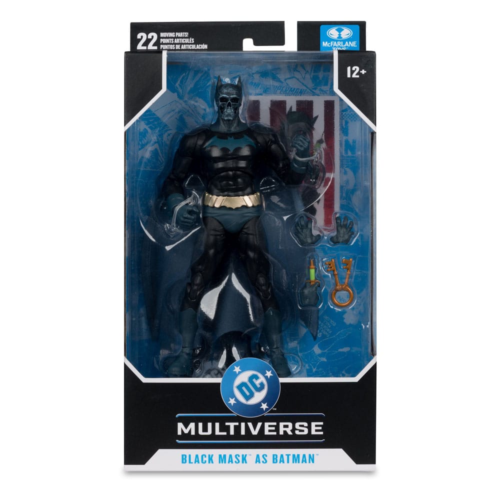 DC Multiverse Figura Black Mask as Batman (Beneath the Mask) 18 cm