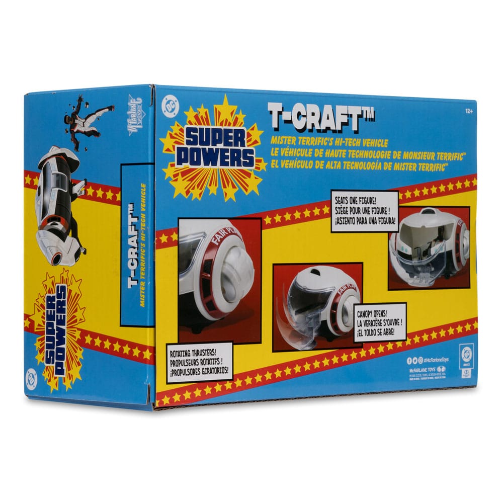 Superman (2025) DC Direct Figura con Vehículo Super Powers Mr. Terrific & T-Craft