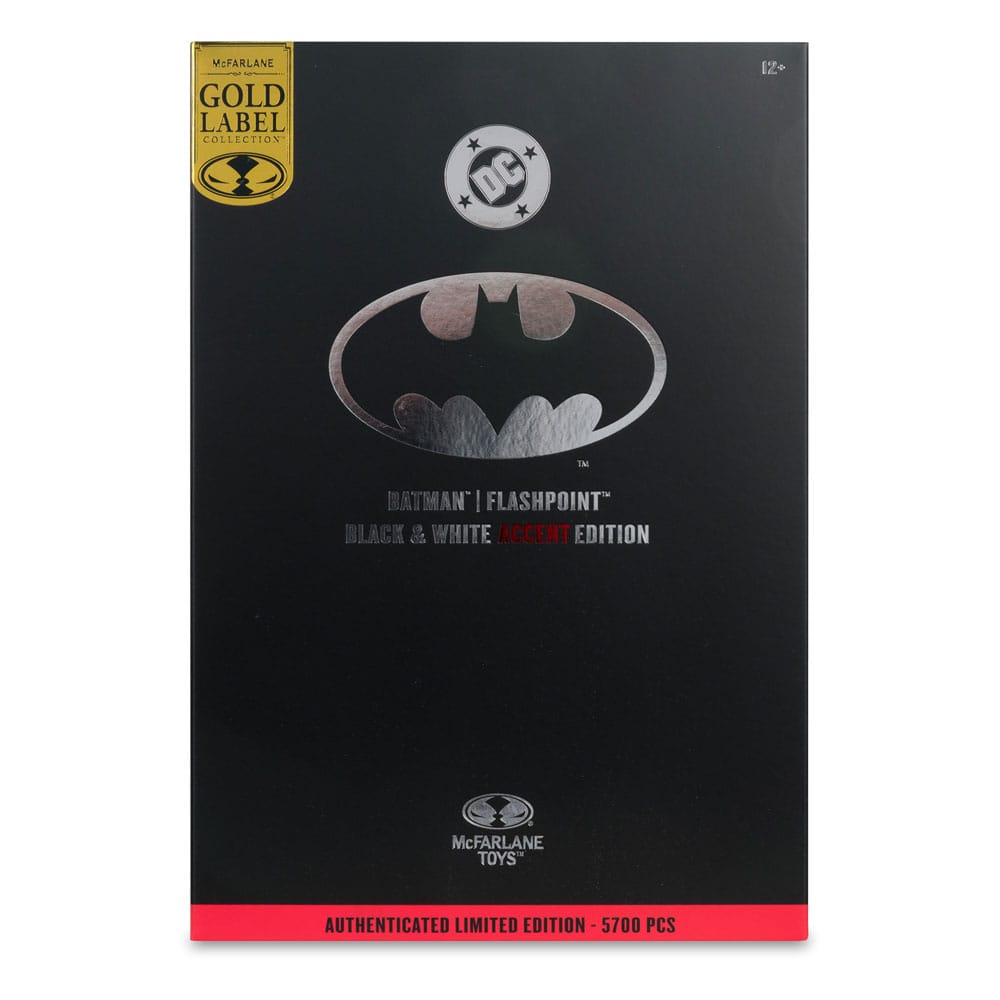 DC Multiverse Figura Batman (Flashpoint) (Black & White Accent Edition) (Gold Label) 18 cm