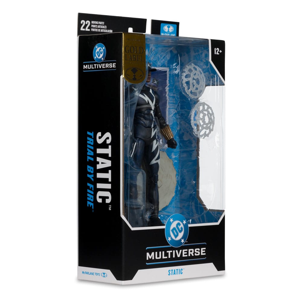 DC Multiverse Figura Static Shock (Trial by Fire) (Gold Label) 18 cm