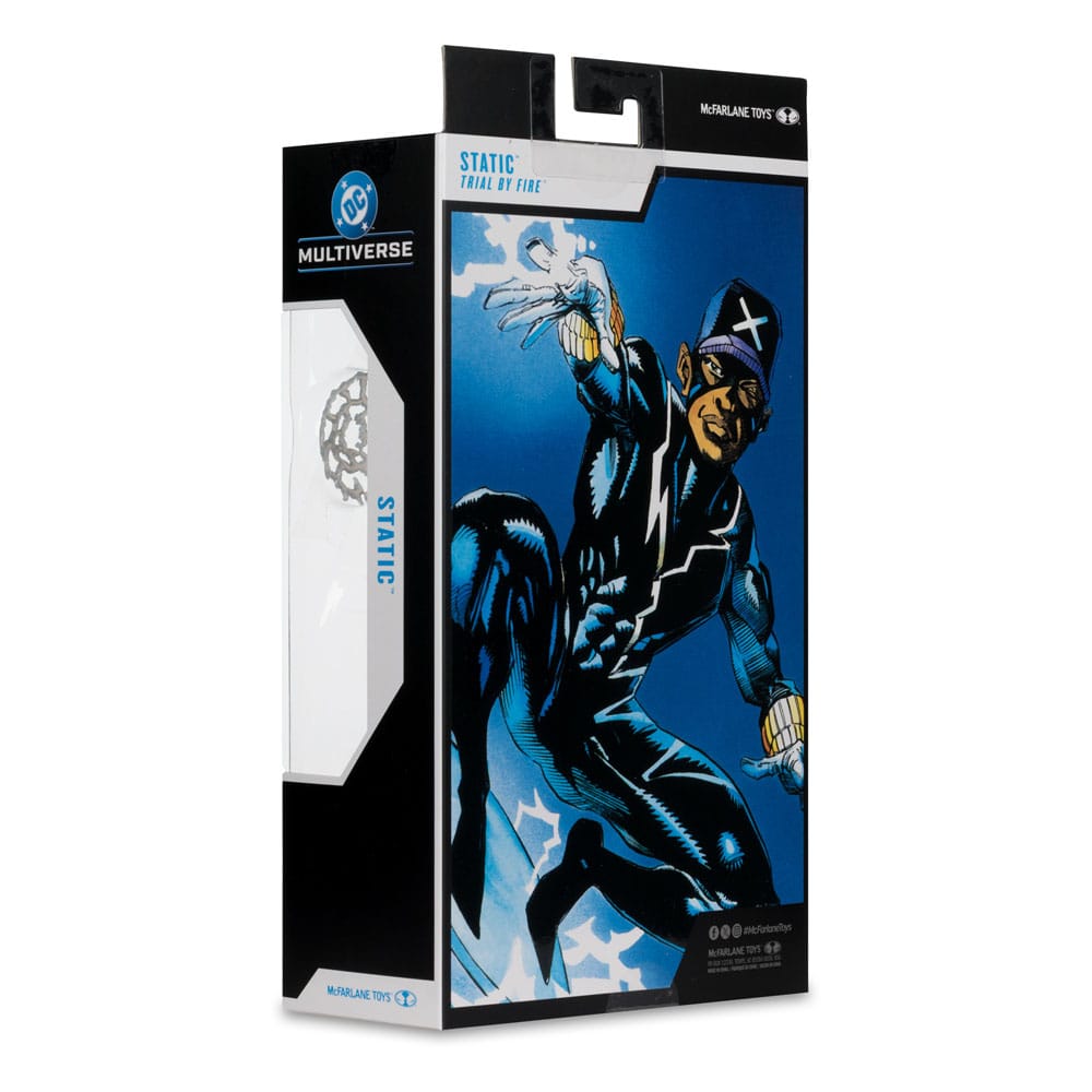 DC Multiverse Figura Static Shock (Trial by Fire) (Gold Label) 18 cm