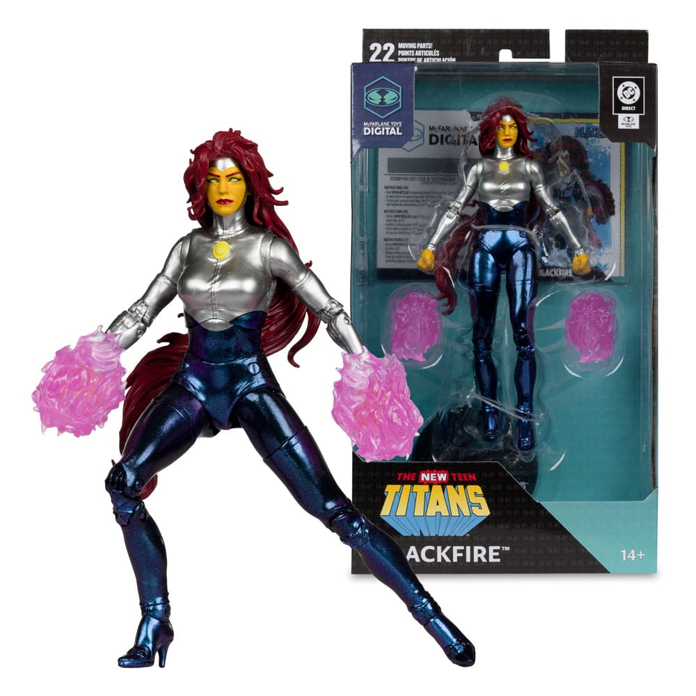 DC Direct McFarlane Toys Digital Figura Blackfire (The New Teen Titans) 18 cm