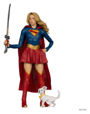 Supergirl (2026) DC Theatrical Deluxe Edition Figura Supergirl & Baby Krypto 17 cm