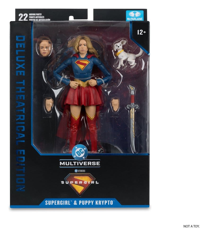 Supergirl (2026) DC Theatrical Deluxe Edition Figura Supergirl & Baby Krypto 17 cm