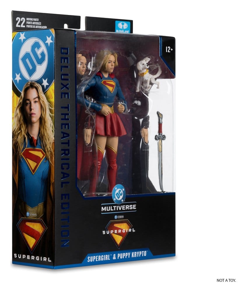 Supergirl (2026) DC Theatrical Deluxe Edition Figura Supergirl & Baby Krypto 17 cm