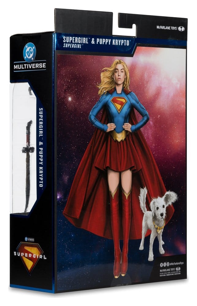 Supergirl (2026) DC Theatrical Deluxe Edition Figura Supergirl & Baby Krypto 17 cm