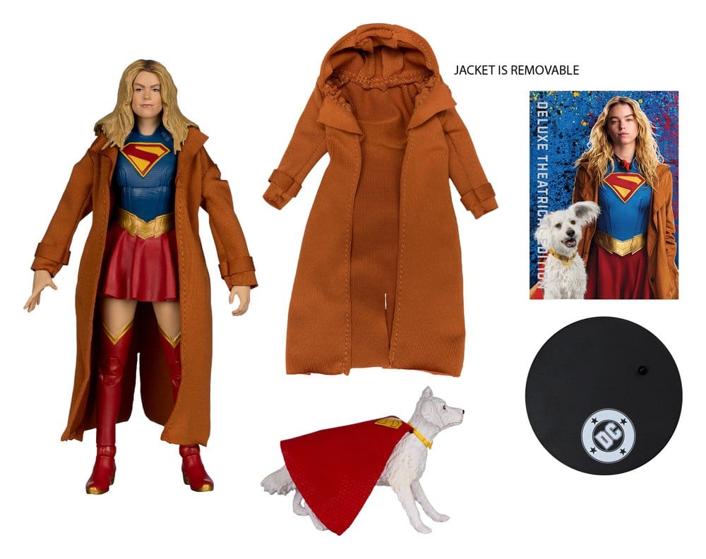 Supergirl (2026) DC Theatrical Deluxe Edition Figura Supergirl & Krypto (Gold Label) 17 cm