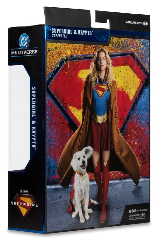 Supergirl (2026) DC Theatrical Deluxe Edition Figura Supergirl & Krypto (Gold Label) 17 cm