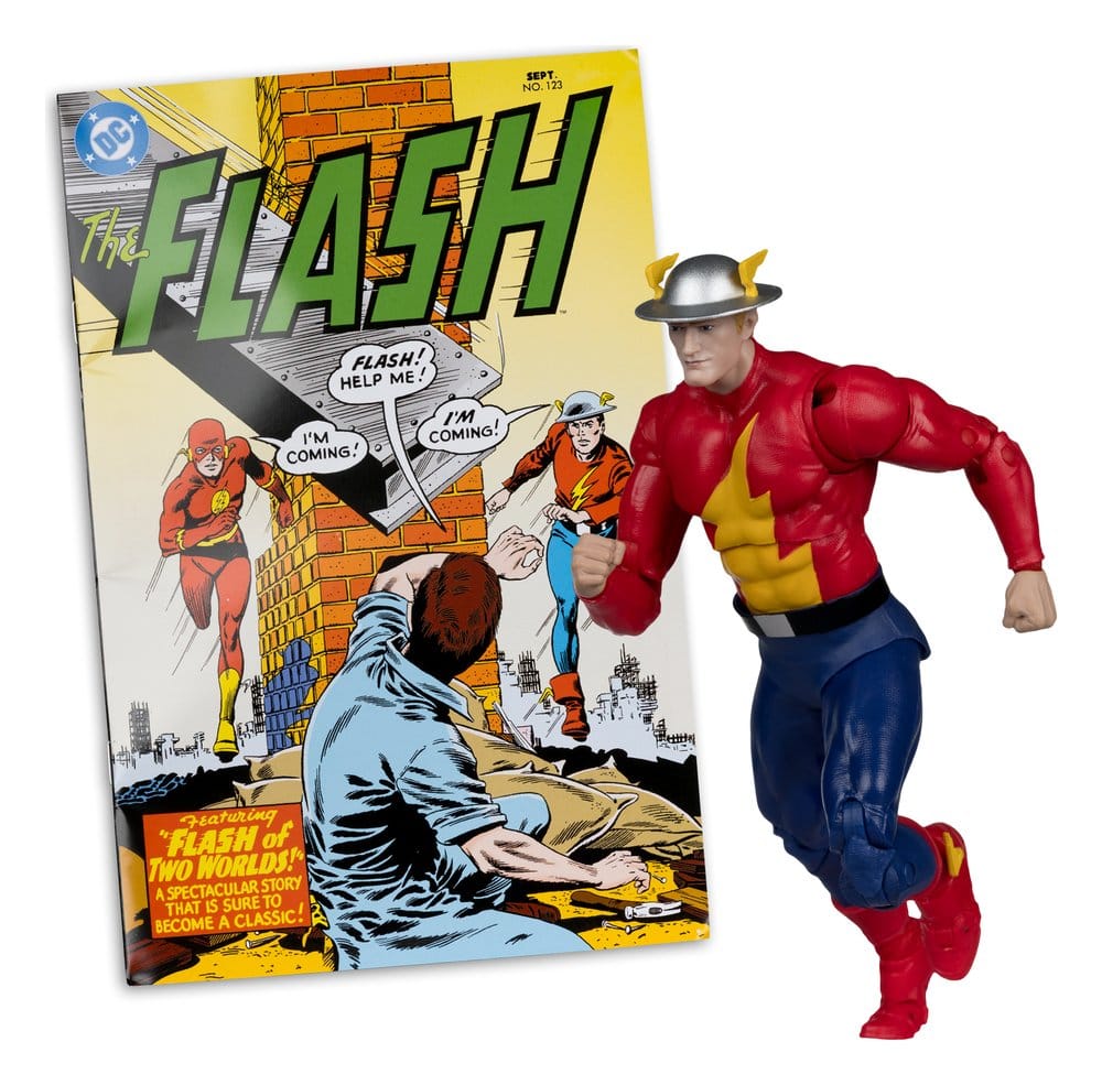 DC Direct  Page Punchers Figura The Flash Jay Garrick (The Flash #123) (Red Platinum Edition) 18 cm