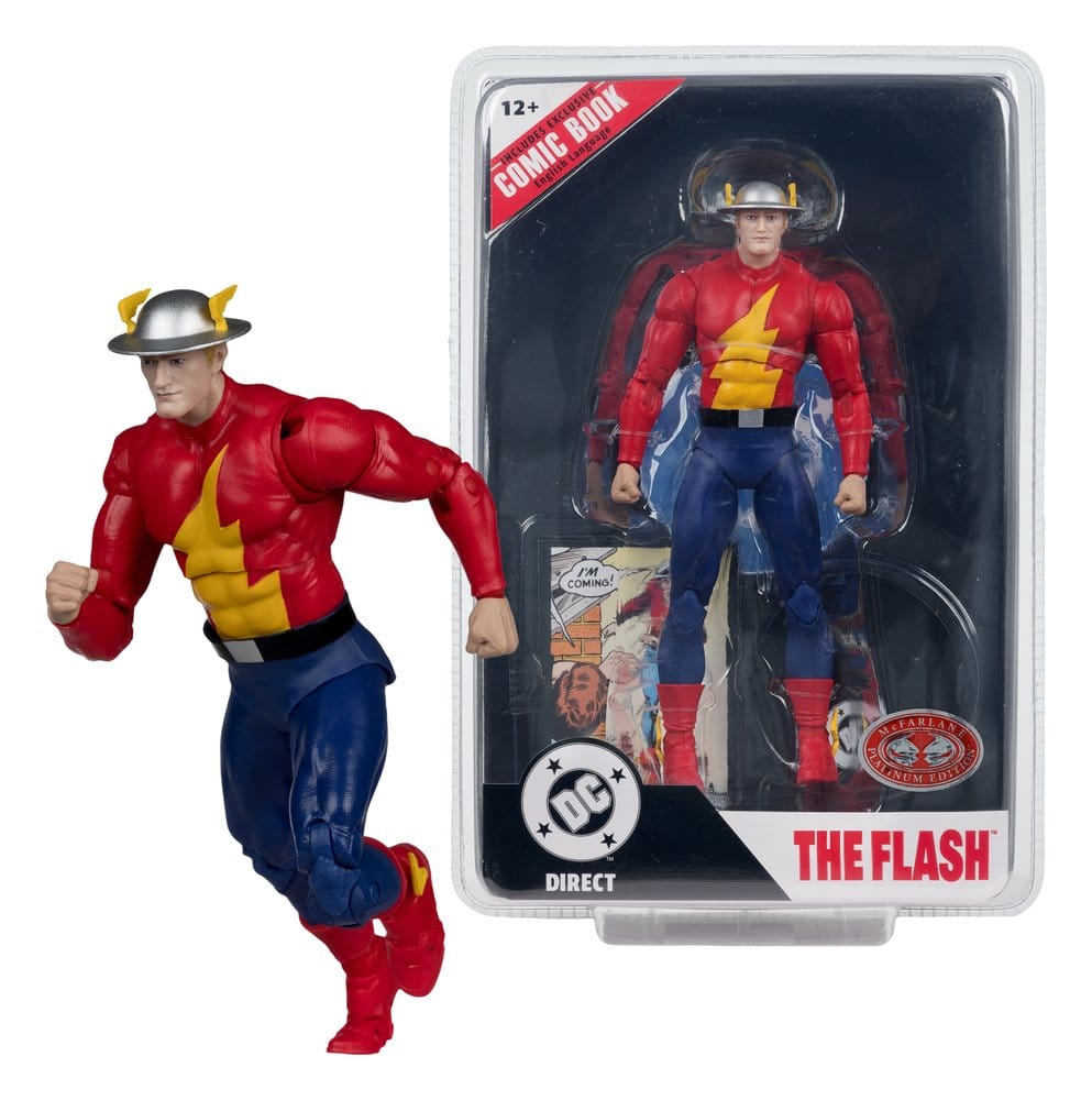 DC Direct  Page Punchers Figura The Flash Jay Garrick (The Flash #123) (Red Platinum Edition) 18 cm