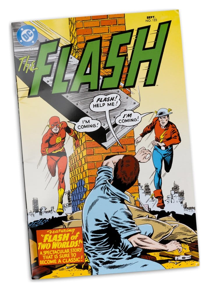 DC Direct  Page Punchers Figura The Flash Jay Garrick (The Flash #123) (Red Platinum Edition) 18 cm