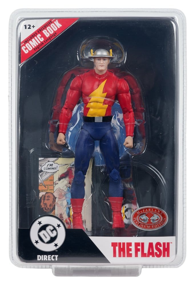 DC Direct  Page Punchers Figura The Flash Jay Garrick (The Flash #123) (Red Platinum Edition) 18 cm