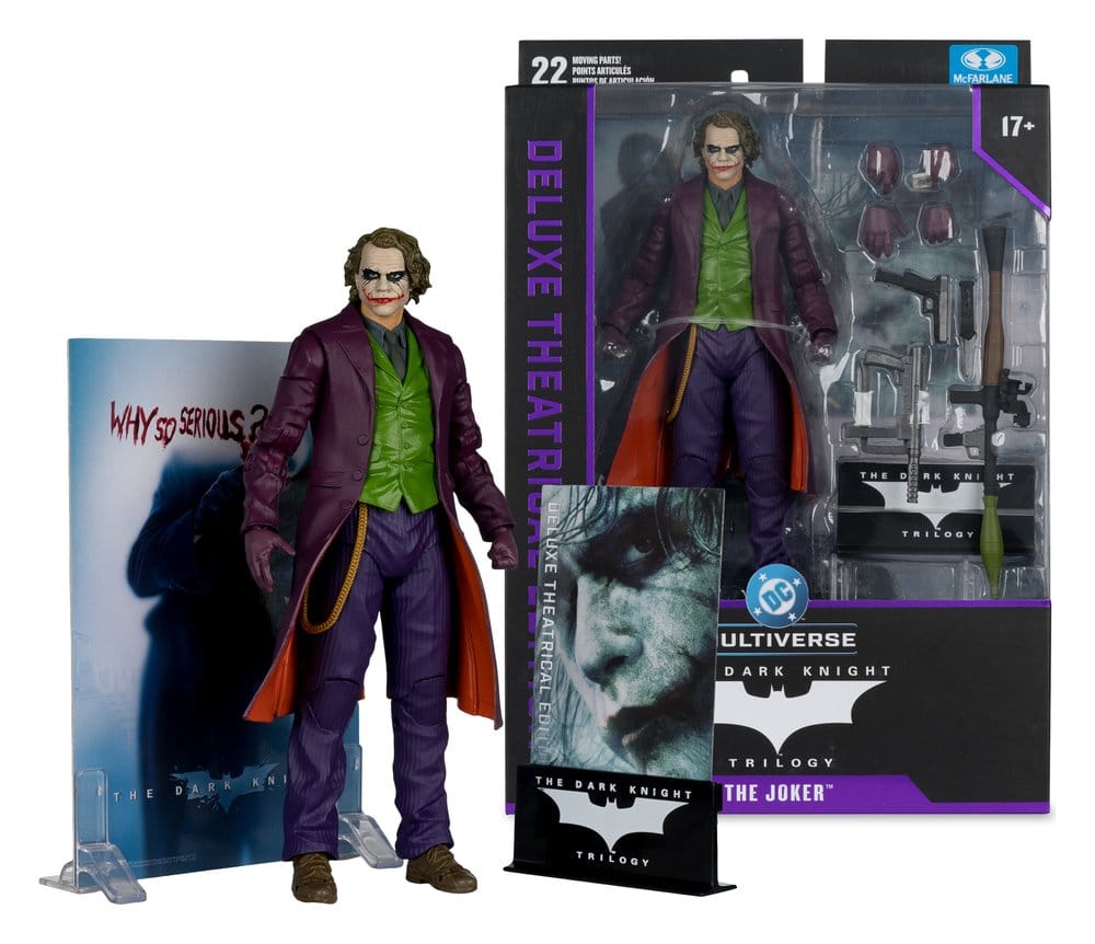 El caballero oscuro DC Multiverse Deluxe Theatrical Edition Figura Joker 18 cm