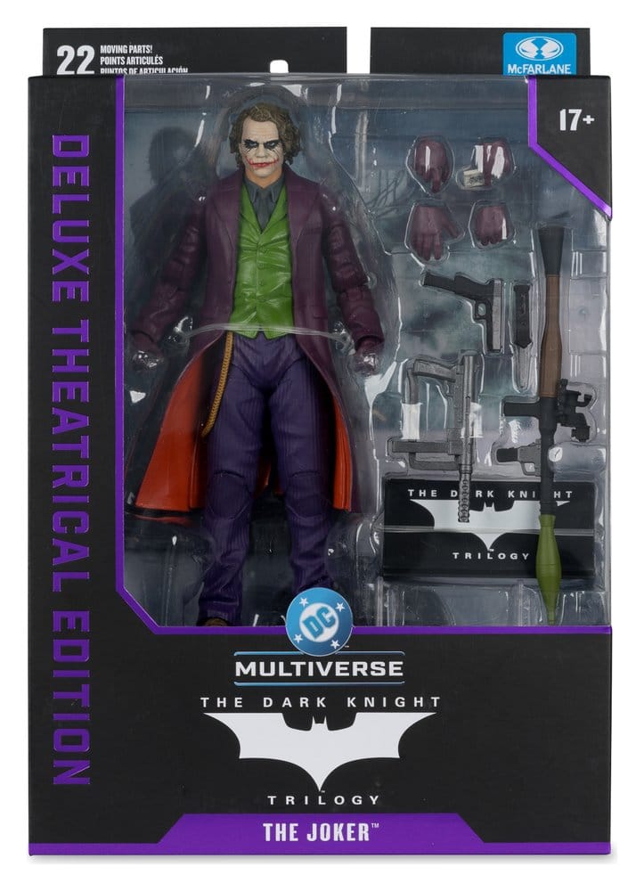 El caballero oscuro DC Multiverse Deluxe Theatrical Edition Figura Joker 18 cm