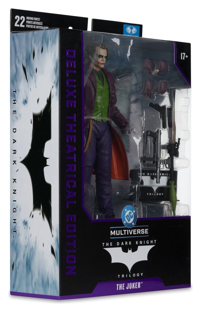 El caballero oscuro DC Multiverse Deluxe Theatrical Edition Figura Joker 18 cm
