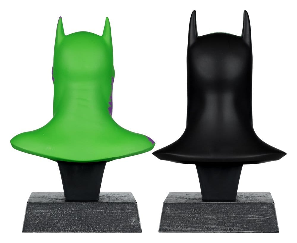 Batman DC Direct Mini Réplica 1/3 Pack de 2 Máscaras de Batman Hush & Knightfall (Jokerized) (Gold Label) 18 cm
