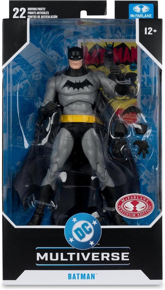 DC MULTIVERSE 7INCH BATMAN #1 PLATINUM ACTION Figura
