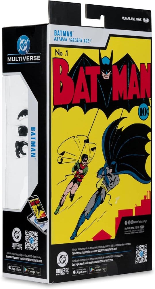 DC MULTIVERSE 7INCH BATMAN #1 PLATINUM ACTION Figura