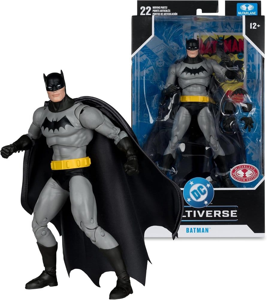 DC MULTIVERSE 7INCH BATMAN #1 PLATINUM ACTION Figura