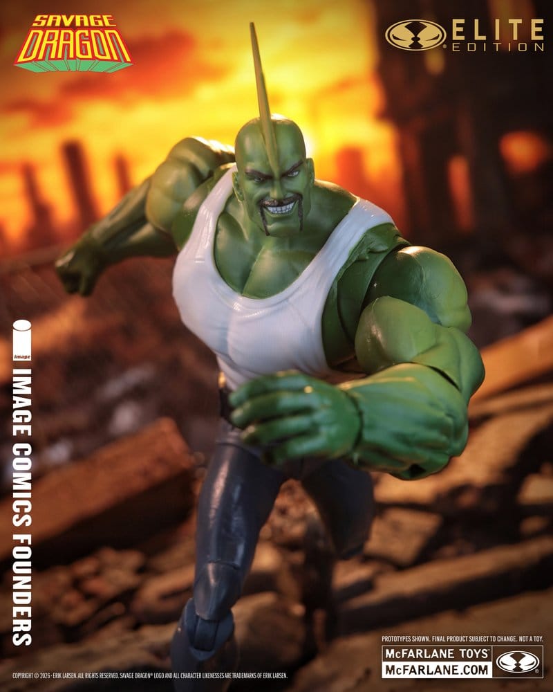 MCFARLANE ELITE EDITION  SAVAGE DRAGON  ACTION Figura