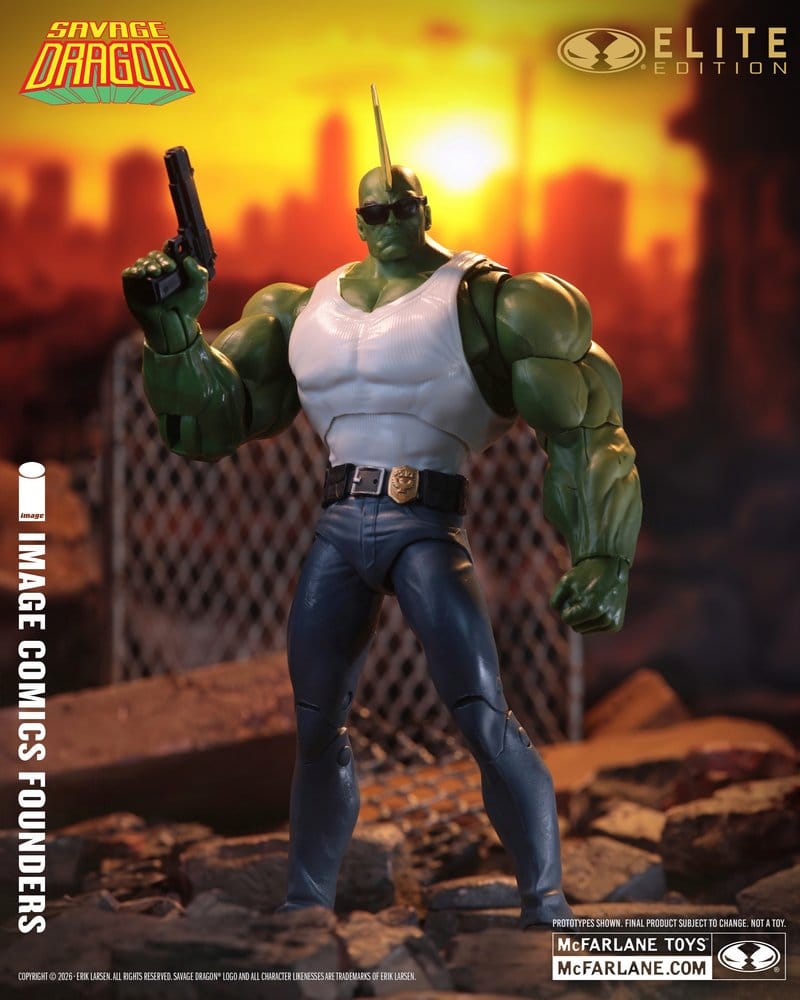 MCFARLANE ELITE EDITION  SAVAGE DRAGON  ACTION Figura
