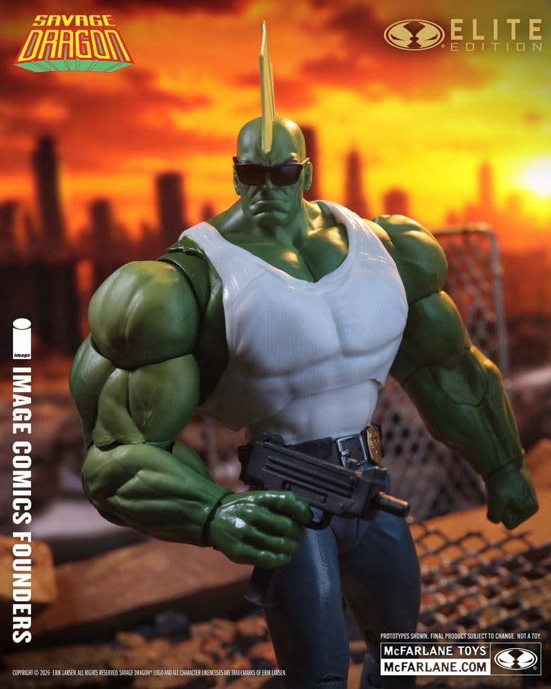 MCFARLANE ELITE EDITION  SAVAGE DRAGON  ACTION Figura