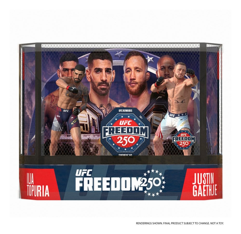 UFC McFarlane’s SportsPicks Figuras 2-Pack Ilia Topuria vs Justin Gaethje (Freedom 250) 18 cm