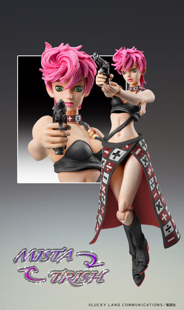 JoJo's Bizarre Adventure Part 5 Figura Super Action Chozokado Trish Una Black Ver. 15 cm