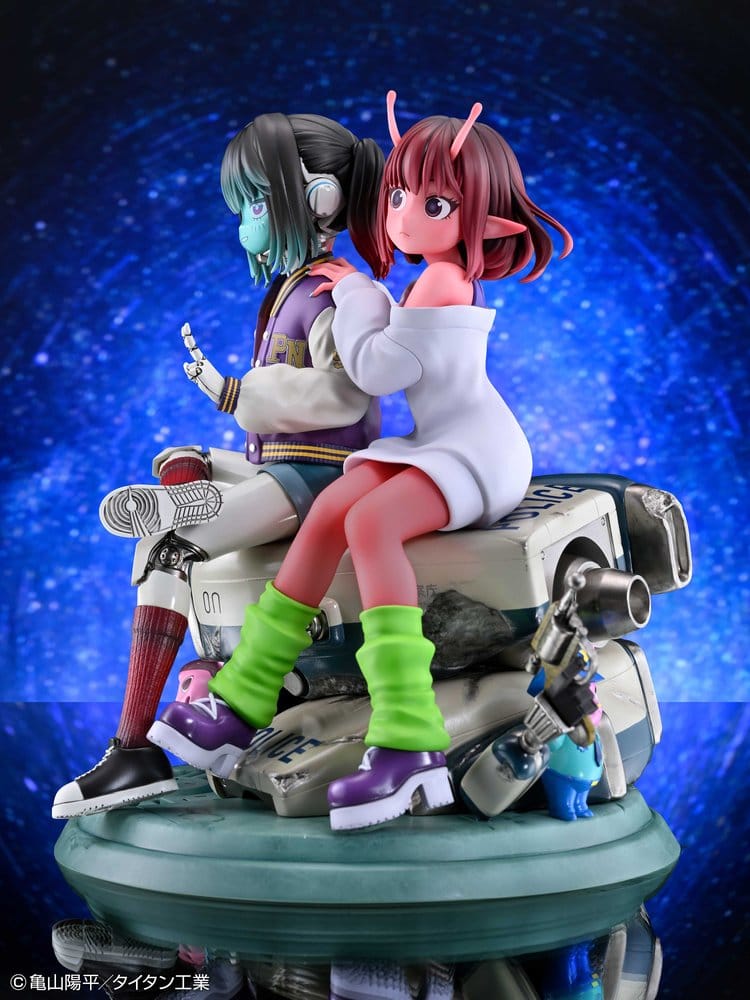 Milky Subway The Galactic Limited Express Pack de 2 Figuras PVC Chiharu & Makina 18 cm