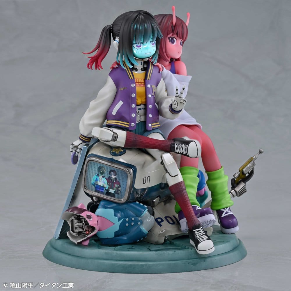 Milky Subway The Galactic Limited Express Pack de 2 Figuras PVC Chiharu & Makina 18 cm
