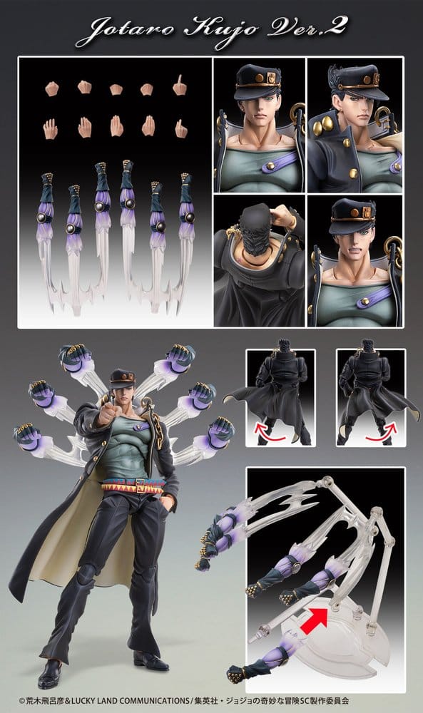 JoJo's Bizarre Adventure: Stardust Crusaders Chozokado Figura Jotaro Kujo Ver.2 16 cm