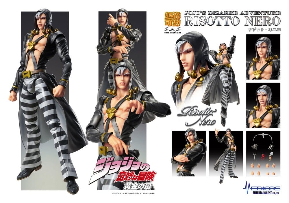 JoJo's Bizarre Adventure: Golden Wind Figura Risotto Nero 16 cm