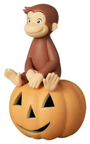 Jorge el curioso UDF Figura Mini con Calabaza 6 cm