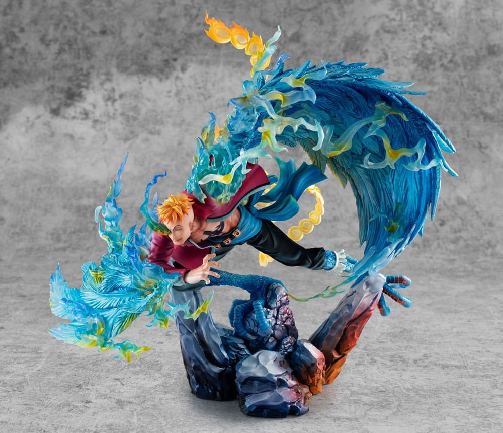 One Piece Estatua PVC P.O.P. MAS Maximum Marco the Phoenix Leader of 1st group of Whitebeard Pirates 32 cm