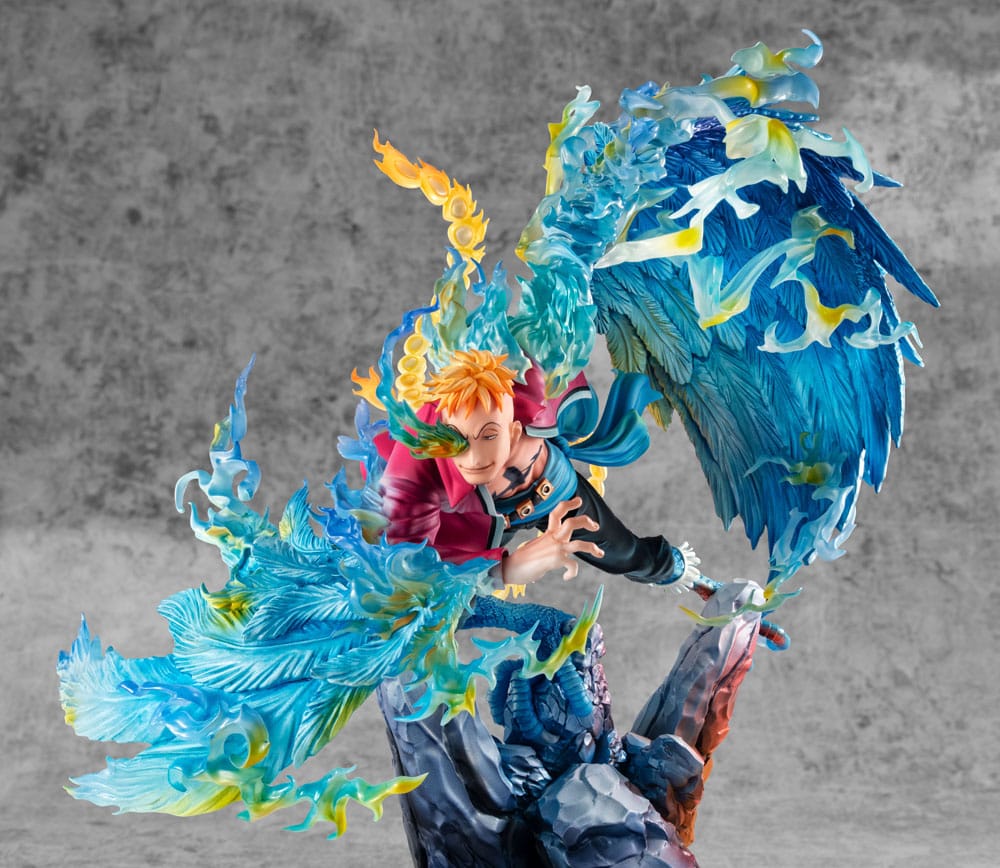 One Piece Estatua PVC P.O.P. MAS Maximum Marco the Phoenix Leader of 1st group of Whitebeard Pirates 32 cm