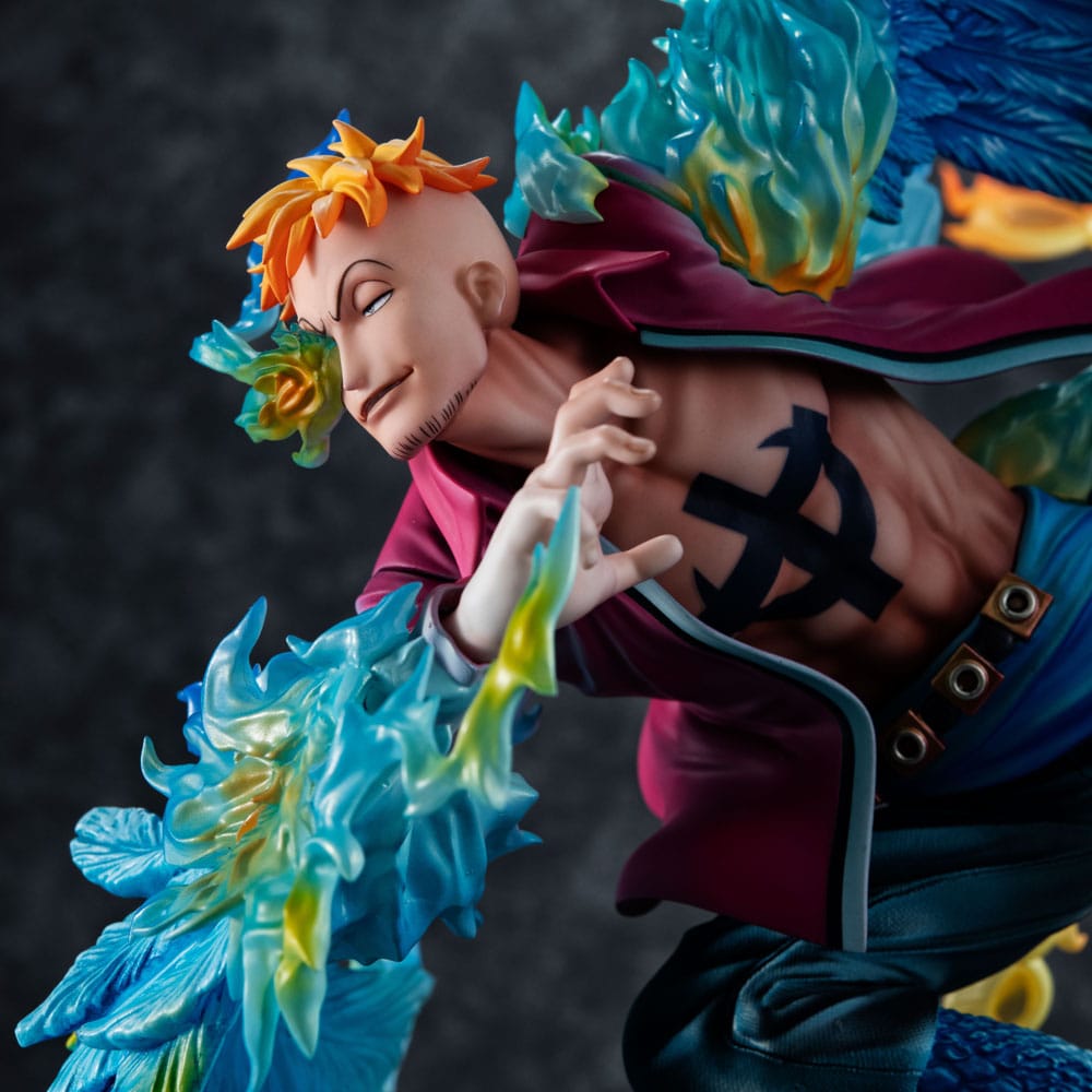 One Piece Estatua PVC P.O.P. MAS Maximum Marco the Phoenix Leader of 1st group of Whitebeard Pirates 32 cm