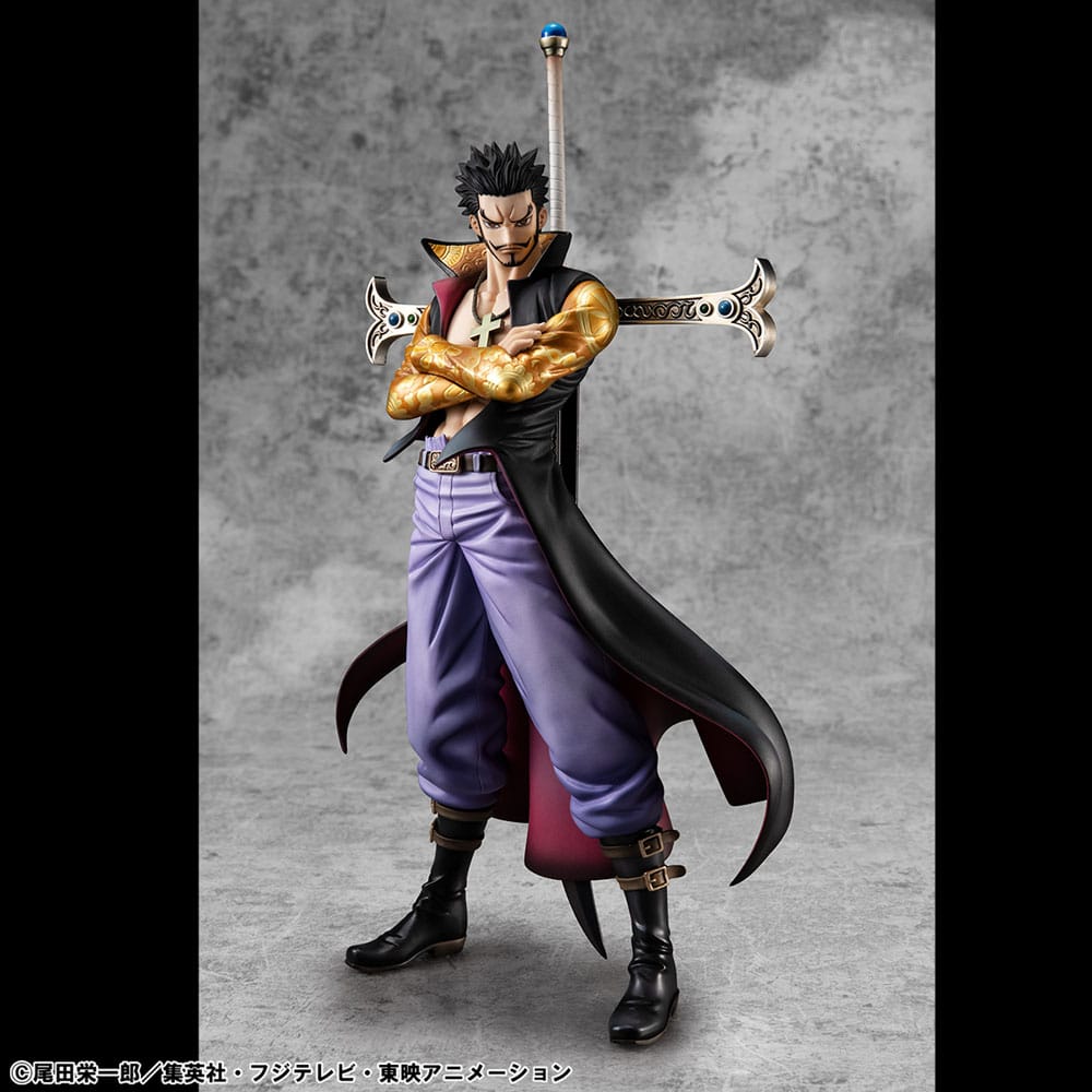 One Piece Estatua PVC P.O.P. SA-MAXIMUM Hawk Eye Dracule Mihawk Ver. R 29 cm