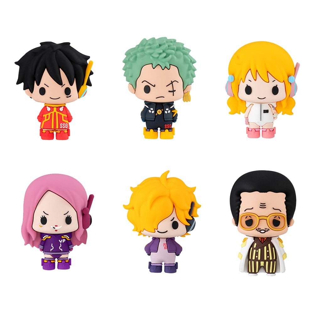 One Piece Chokorin Mascot Series Pack de 6 Figuras Egghead Ver. 5 cm