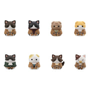 Attack on Titan Mega Cat Project Figuras Mini Attack on Tinyan Gathering Scout Regiment danyan! 3 cm Blind Box Expositor (8) (Repeat)