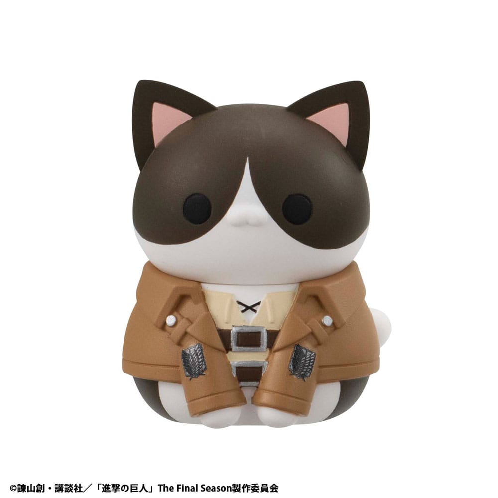 Attack on Titan Mega Cat Project Figuras Mini Attack on Tinyan Gathering Scout Regiment danyan! 3 cm Blind Box Expositor (8) (Repeat)