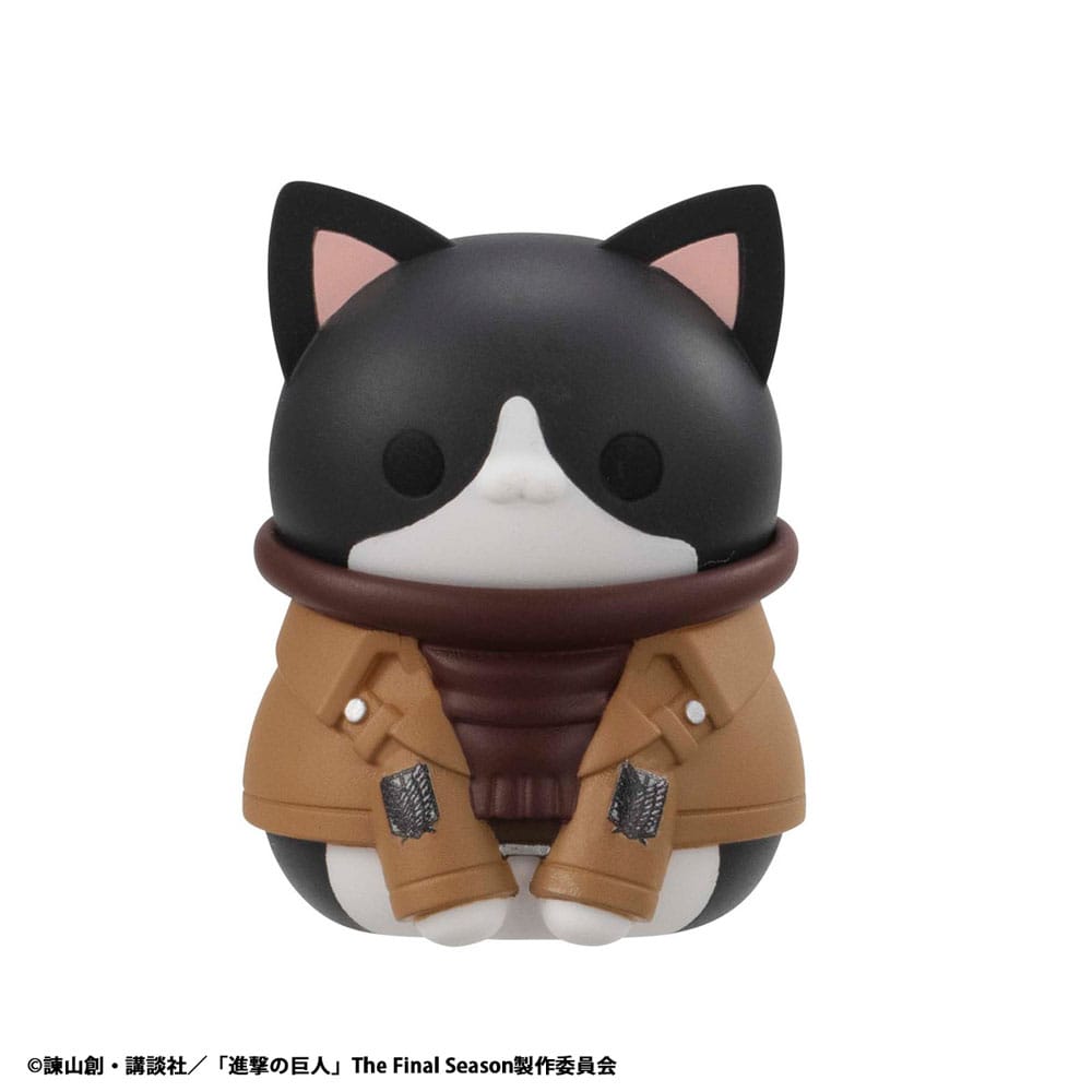 Attack on Titan Mega Cat Project Figuras Mini Attack on Tinyan Gathering Scout Regiment danyan! 3 cm Blind Box Expositor (8) (Repeat)