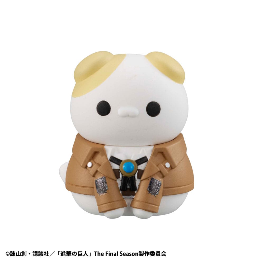 Attack on Titan Mega Cat Project Figuras Mini Attack on Tinyan Gathering Scout Regiment danyan! 3 cm Blind Box Expositor (8) (Repeat)