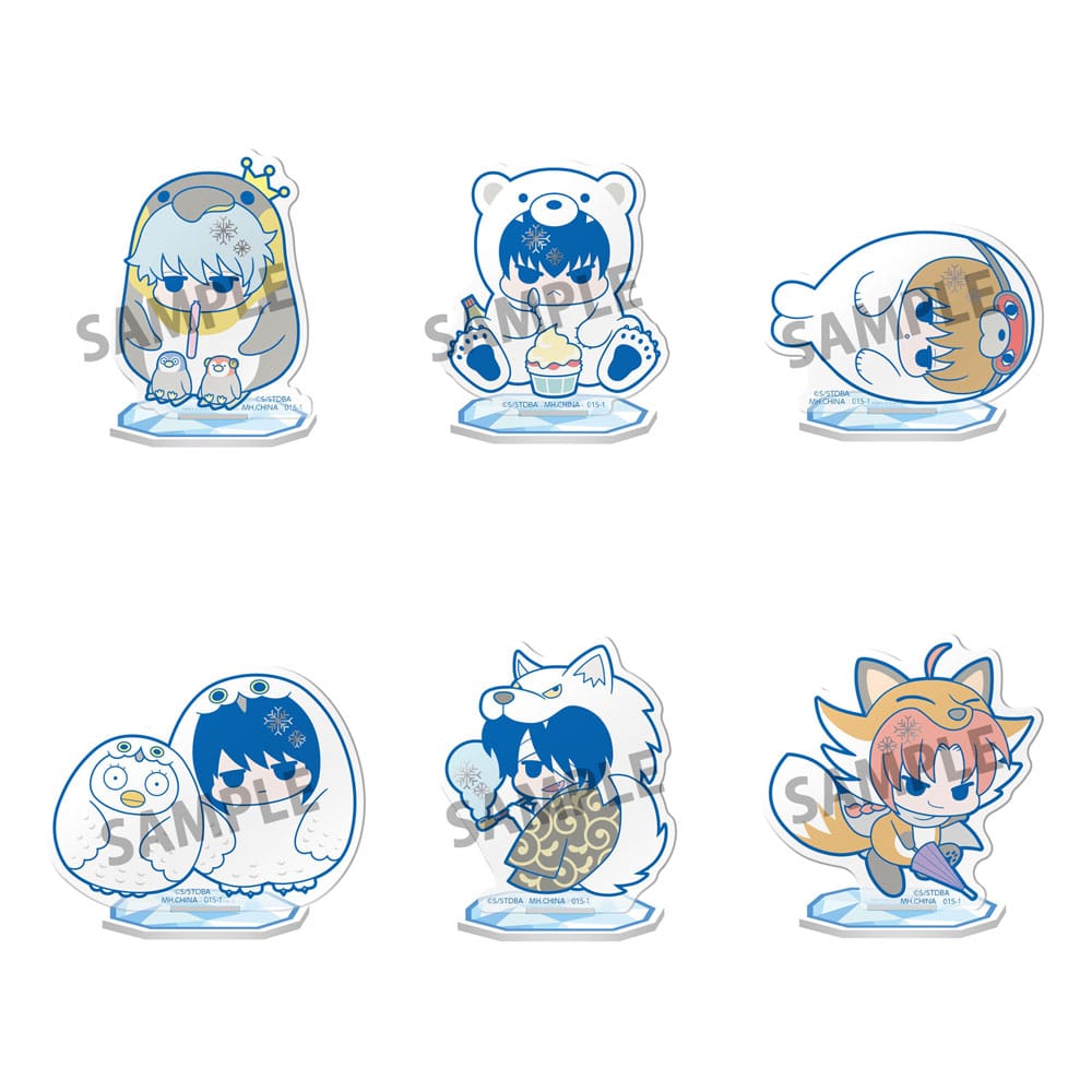 Gintama Figuras acrílico Prince Hata & Animals of Ice 6 cm Expositor (6) Frikytopia