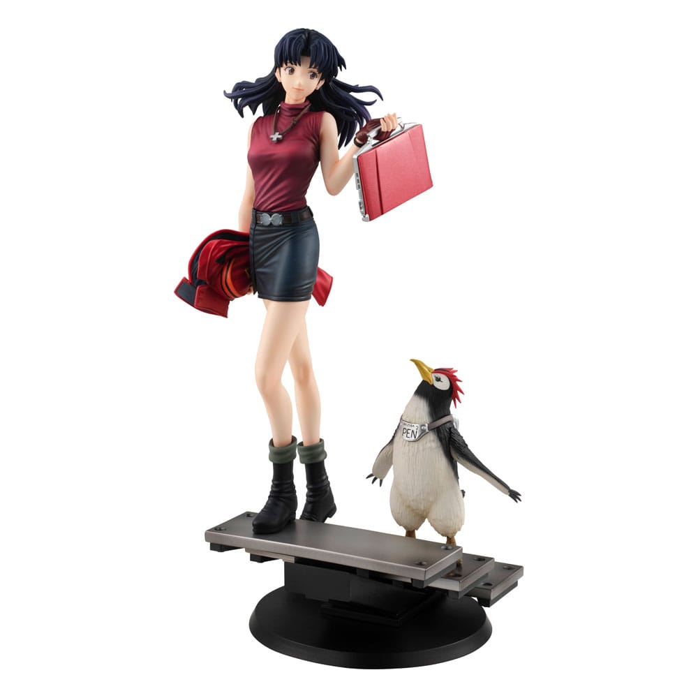 Rebuild of Evangelion Estatua Gals PVC Misato Katsuragi & Pen Pen 25 cm