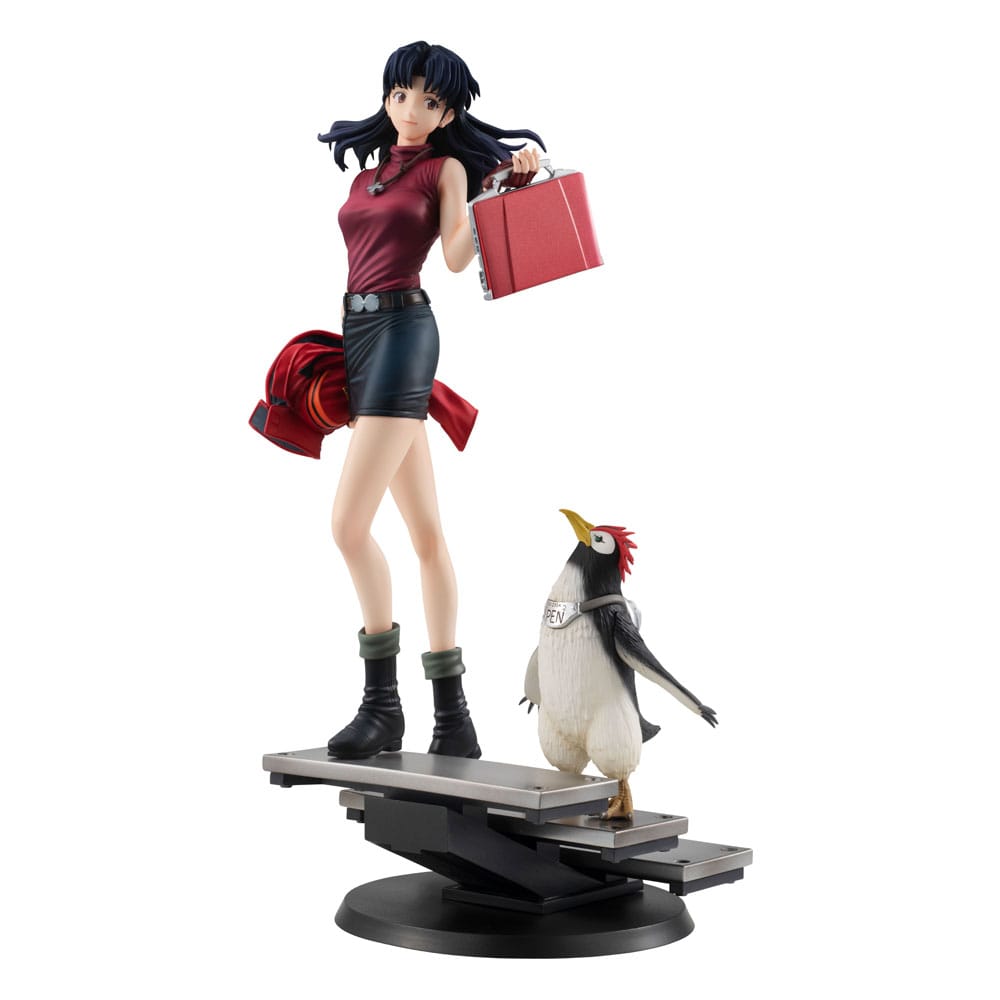 Rebuild of Evangelion Estatua Gals PVC Misato Katsuragi & Pen Pen 25 cm