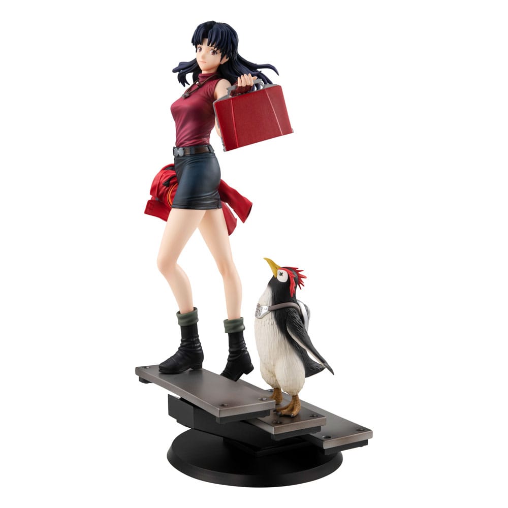 Rebuild of Evangelion Estatua Gals PVC Misato Katsuragi & Pen Pen 25 cm