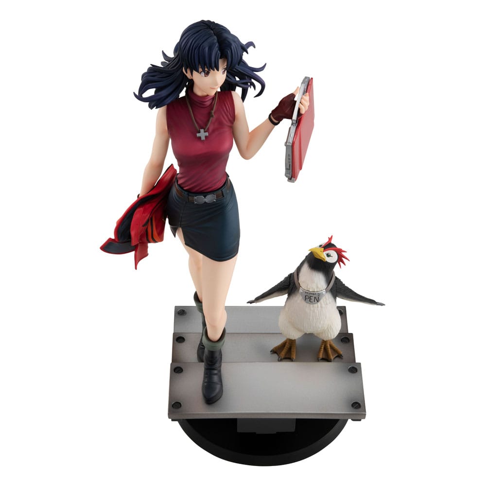 Rebuild of Evangelion Estatua Gals PVC Misato Katsuragi & Pen Pen 25 cm