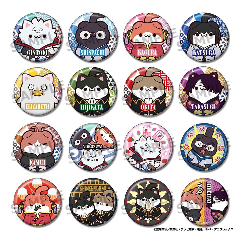 Gintama Mega Cat Project Nyantama! Chapas 3 cm Cajas Sorpresa Surtido (16) Frikytopia