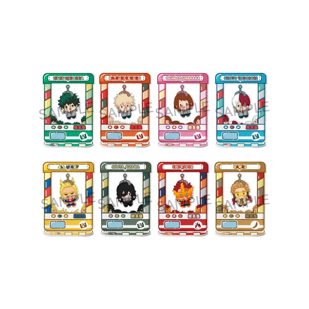 My Hero Academia Figuras acrílico Chara Catcher 9 cm Cajas Sorpresa Expositor (8)