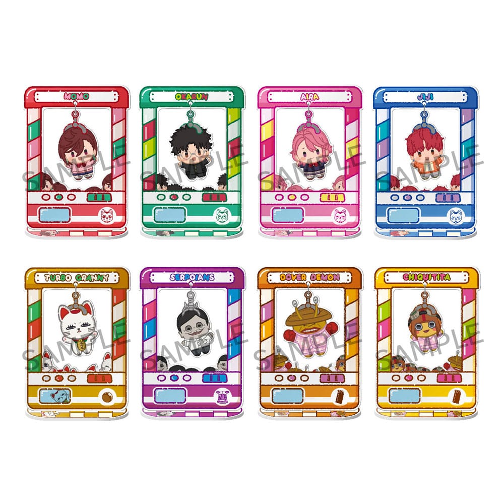 Dandadan Figuras acrílico Chara Catcher 9 cm Cajas Sorpresa Expositor (8)
